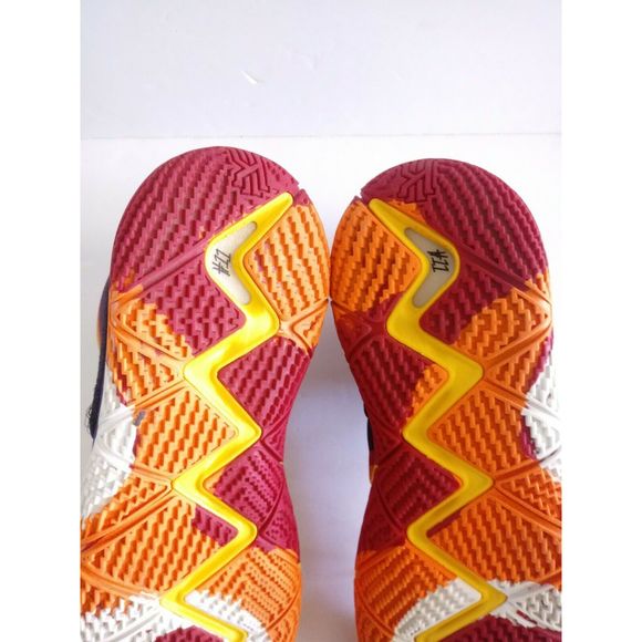 Nike Kyrie 4 70s Decade Amarillo Red Orange White - Picture 10 of 10